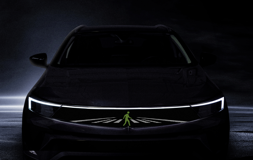 Bald können Fahrzeuge über die Lichtsignatur auch mit anderen Verkehrsteilnehmern wie beispielsweise Fussgängern kommunizieren.