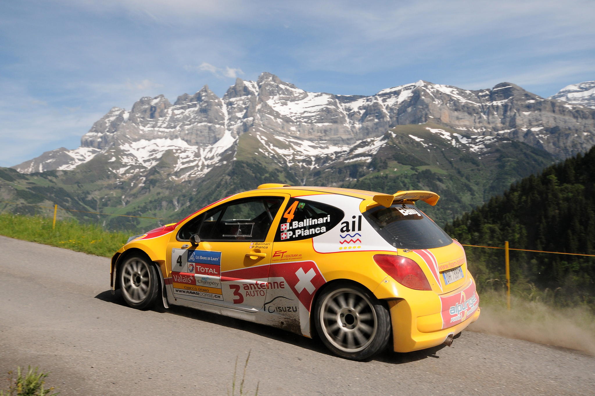 Ivan Ballinari bei der Rallye du Chablais Bild: @ARC