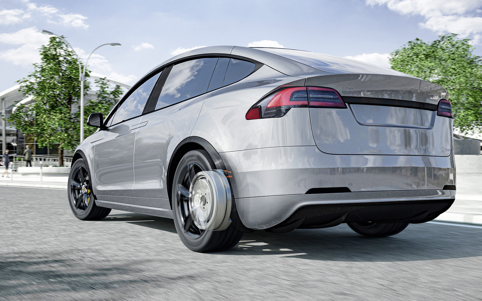 Das Konzept mit Radnabenmotor schafft neuen Nutzraum im Fahrzeug.