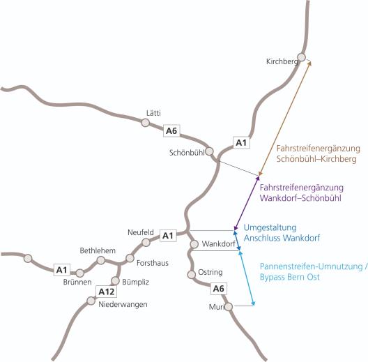 Grafik Projekt Wankdorf - Schänbühl - Schönbühl  K;irchberg