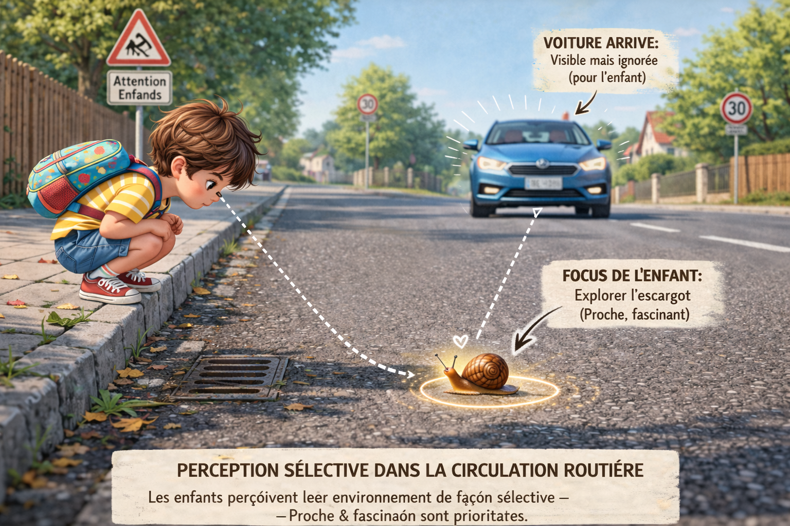 Les enfants dans la circulation routière