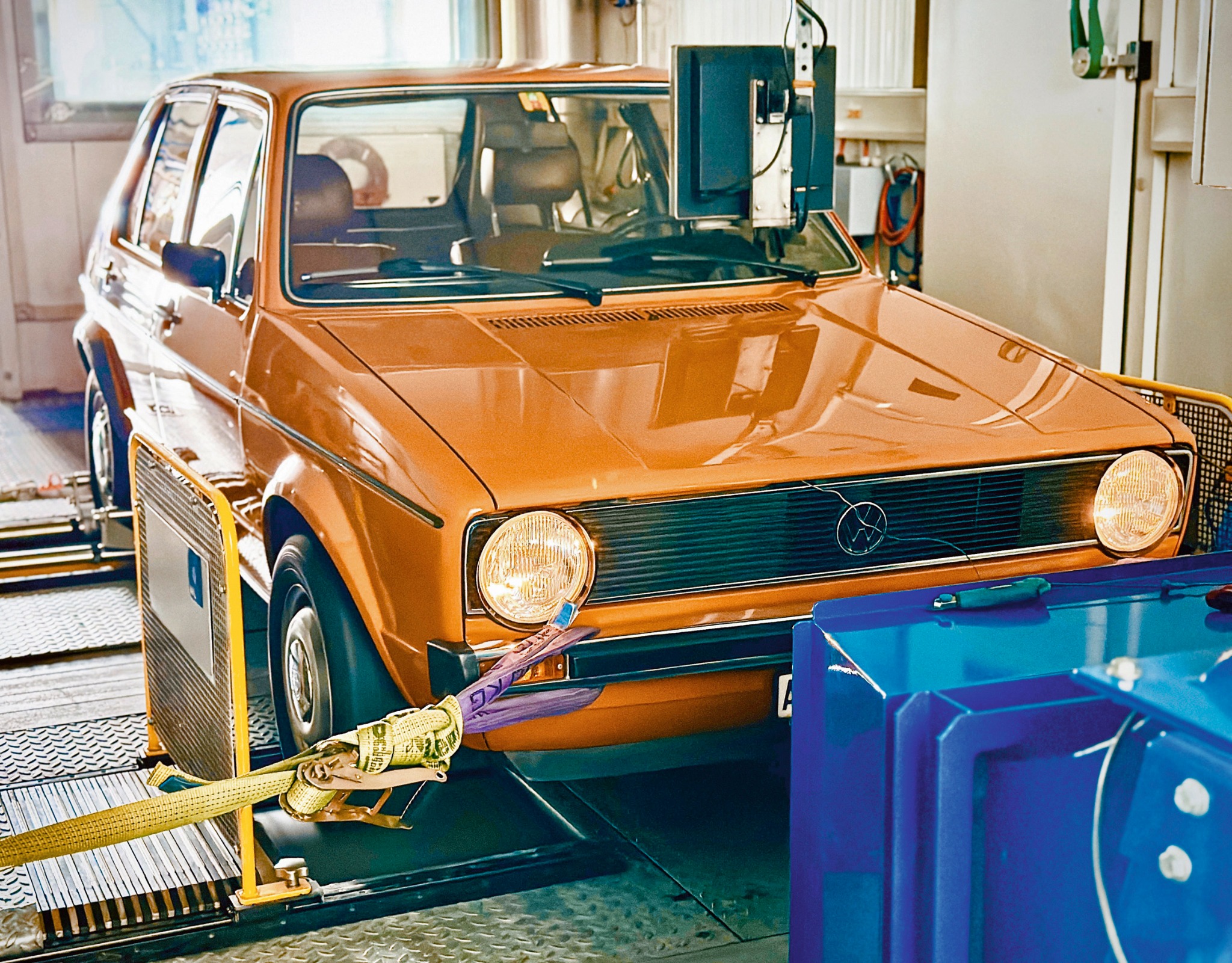 La VW Golf de 1978 était l'un des véhicules de test