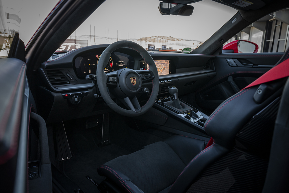 Intérieur de la Porsche 911 GT3
