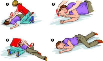 Voici comment mettre correctement une personne en position latérale stable