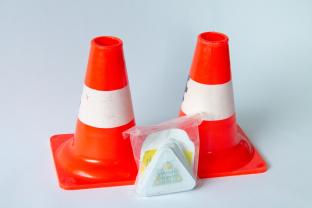 Adesivo riflettente «Attenti, Pronti, Sicuri!» (Set)