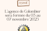 Notre agence est fermée du 03 au 07 novembre 2025 ! 