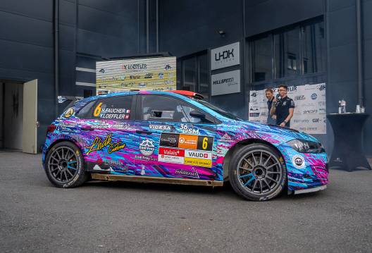 Yoan Loeffler présente sa nouvelle voiture pour le Rallye du Chablais 2024