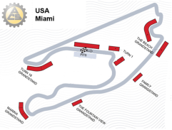 Streckenplan USA, Miami