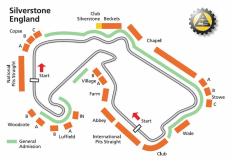 Streckenplan von England, Silverstone