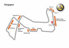 Streckenplan von Singaur