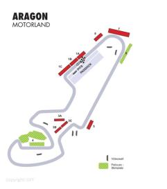 Streckenplan von Aragón, Motorland Aragón
