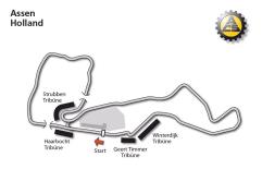 Streckenplan von Holland, Assen