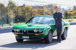 Alfa Romeo Montreal mit Besitzer, Pompeo