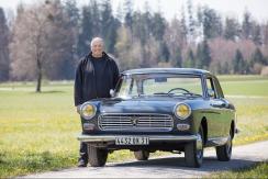 Peugot 404 Pinienfarina Coupé 1966 mit Besitzer, Keller