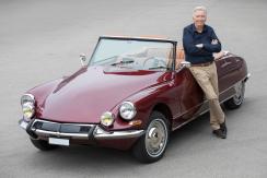 Fritz Weber aus Ossingen mit seinem Citroën DS21 Décapotable