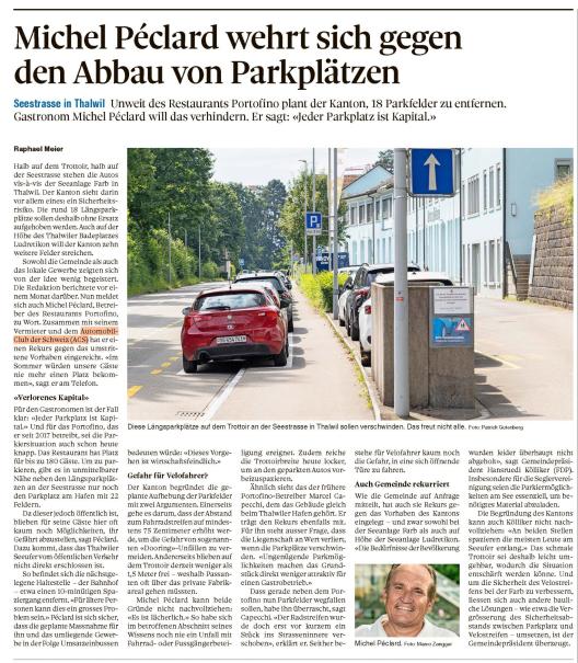 Pressebericht Zürichseezeitung 17. Juli 2024