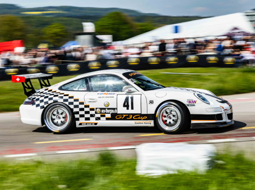 Porsche an einem Rennen