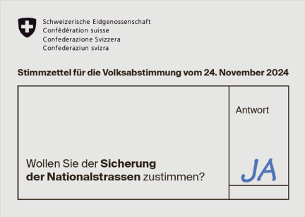 Unbedingt abstimmen. Jedes JA zählt!