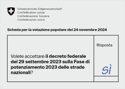 Bisogna assolutamente di votare. Ogni SÌ è importante!