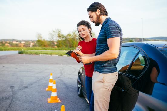 Verkehrsunterricht für Kinder