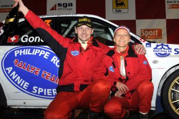 Florian Gonon et Sandra Arlettaz ont célébré le titre de champion suisse en 2009. Photos : Kaufmann