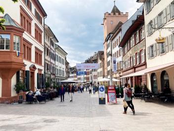 Das Zentrum der Bäderstadt Rheinfelden. © Marc Benedetti