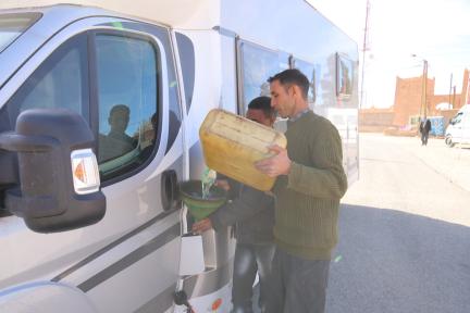 Nachtanken in den Bergen