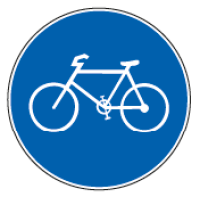 Das Symbol auf dem Hinweisschild «Fahrradweg» bekommt eine neue Bedeutung. 