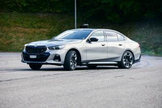 Ein intensiver Testtag: hier der BMW i5