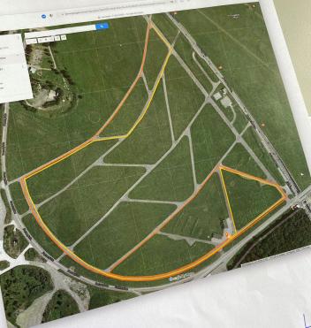 Su questa mappa: i due percorsi di prova che i partecipanti dovevano seguire