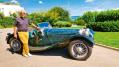 Freude herrscht: Dr. Christian J. Jenny mit dem einzigartigen, unrestaurierten SS Jaguar 100 3 1/2.