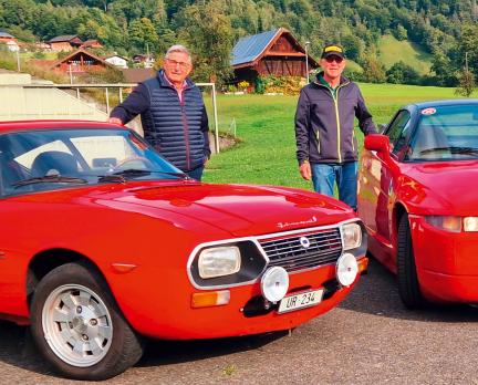 Zagato Liebhaber: Links Emilio Baldini (Lancia), rechts Daniel Amstutz (Alfa Romeo). 