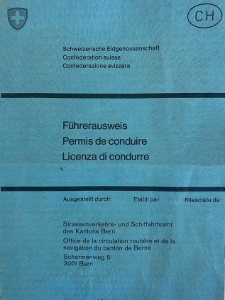 Blauer Führerausweis